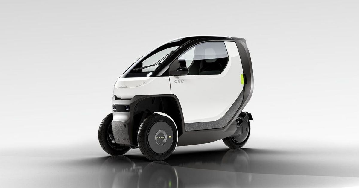 Nimbus One 50 MPH enclosed 3-wheeled EV has car-like convenience ...