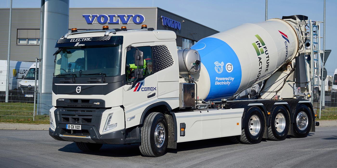 Volvo Trucks Delivers First Heavy Duty Electric Concrete Mixer Truck Electriquity