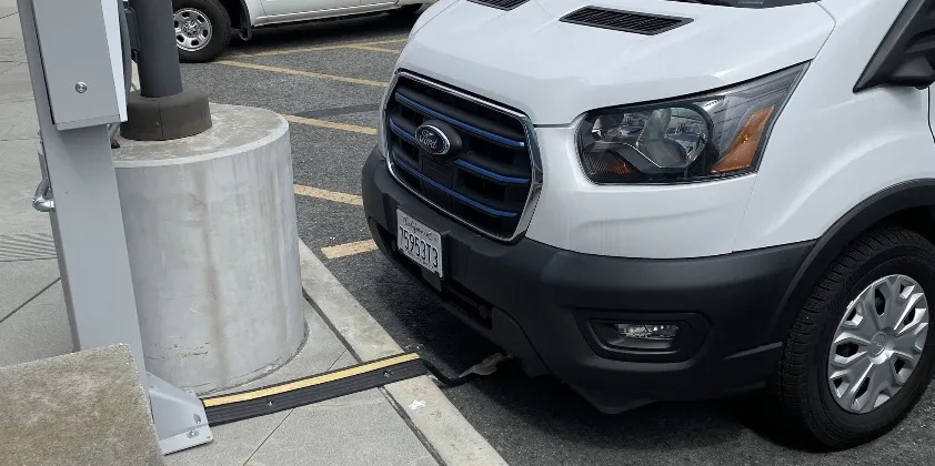 Ford E-Transit with WiTricity wireless charger