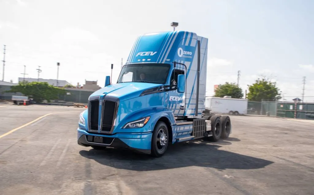 Kenworth-Toyota hydrogen fuel-cell semi prototype. - May 2024