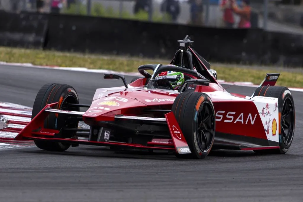 Nissan Formula E car, at Portland, 2024