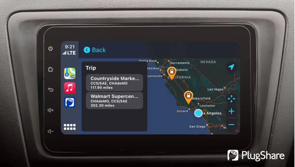 PlugShare with Apple CarPlay