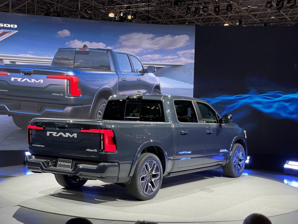 2025 Ram 1500 REV at the 2023 New York auto show