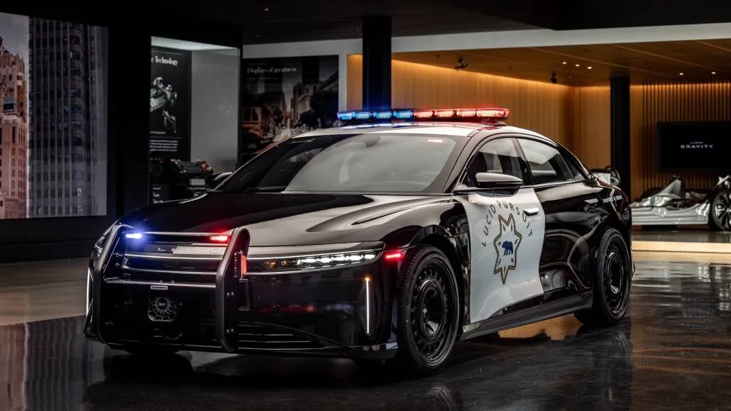 Lucid Air police car