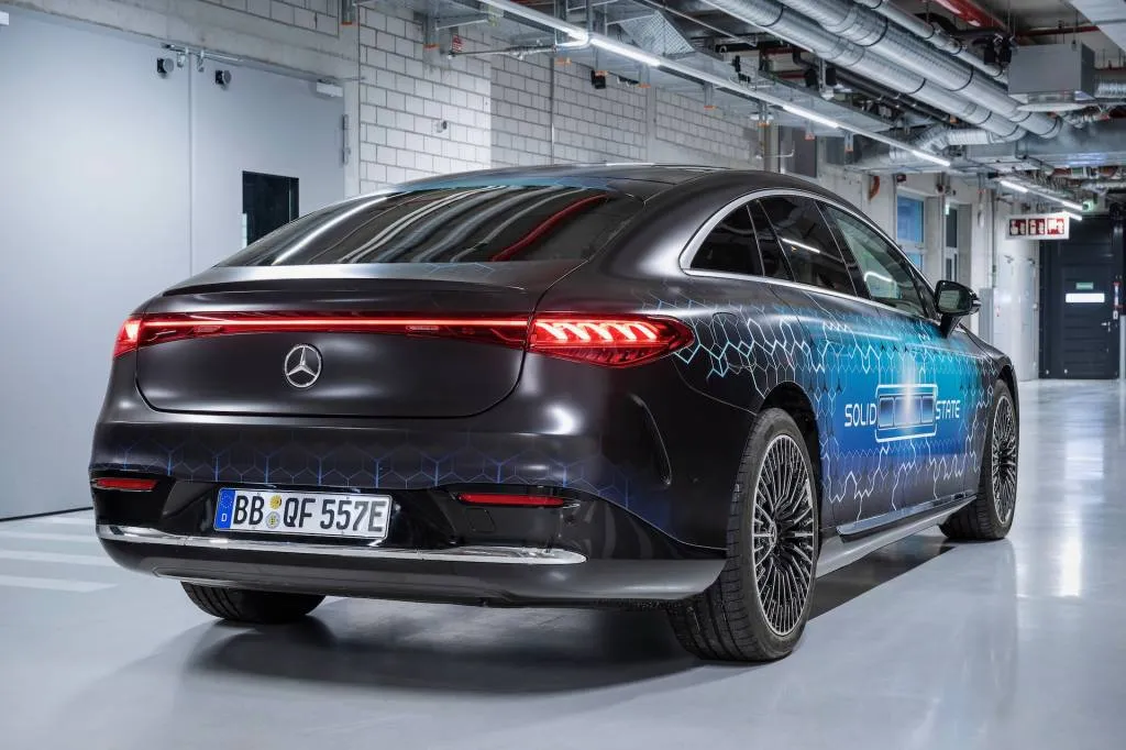 Mercedes-Benz EQS solid-state battery prototype